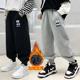 秋冬款 儿童运动裤 2025新款 子一体绒长裤 加厚潮 男孩加绒裤 男童卫裤