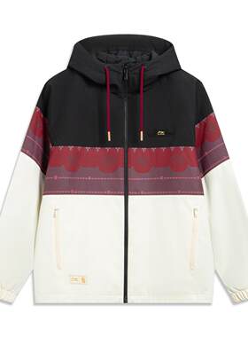 李宁正品男子保暖连帽棉服