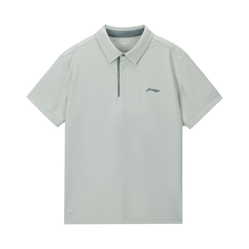 李宁正品健身系列男子新款排湿时尚百搭翻领短袖POLO衫APLU119-5