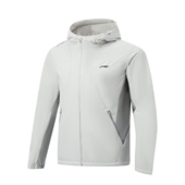 李宁正品 健身系列男子舒适百搭休闲训练保暖运动连帽棉服AJMW055