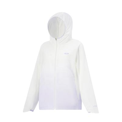 李宁正品夏季新款女大童轻薄舒适抗紫外线连帽运动外套YFDU166