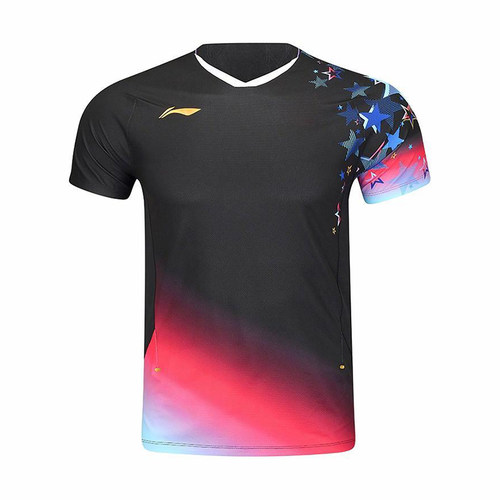 李宁正品男子舒适透气运动短袖