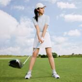 POLO衫 李宁正品 短袖 舒适透气立领修身 APLV376 高尔夫系列女子时尚