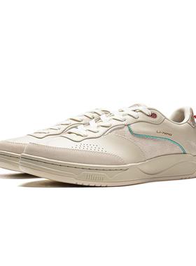 李宁正品和光男女同款经典百搭舒适回弹运动系带低帮板鞋AGCW125