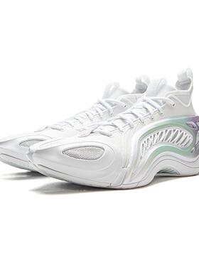 李宁正品反伍制空1 SUPER男子缓震耐磨中帮篮球外场鞋ABFV037