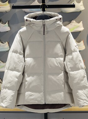 李宁正品女子纯色连帽羽绒服