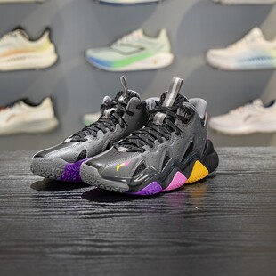 李宁正品怒放2 PRO V2男大童运动训练耐磨实战篮球鞋YKBW010-3