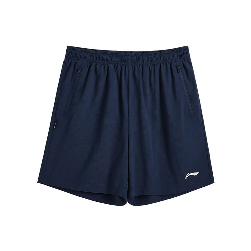李宁正品2025新款男子宽松透气速干梭织直筒运动短裤AAPV155-2