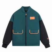 Lining 男大童运动生活系列防泼水宽松休闲短棉服YJMS013 李宁正品