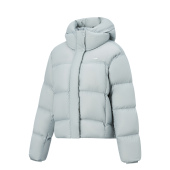 李宁正品 潮流宽松休闲保暖连帽羽绒服AYMV358 健身系列女子时尚