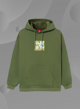 中国李宁男女亲子款时装周刺绣重磅针织连帽套头休闲卫衣YWDR549