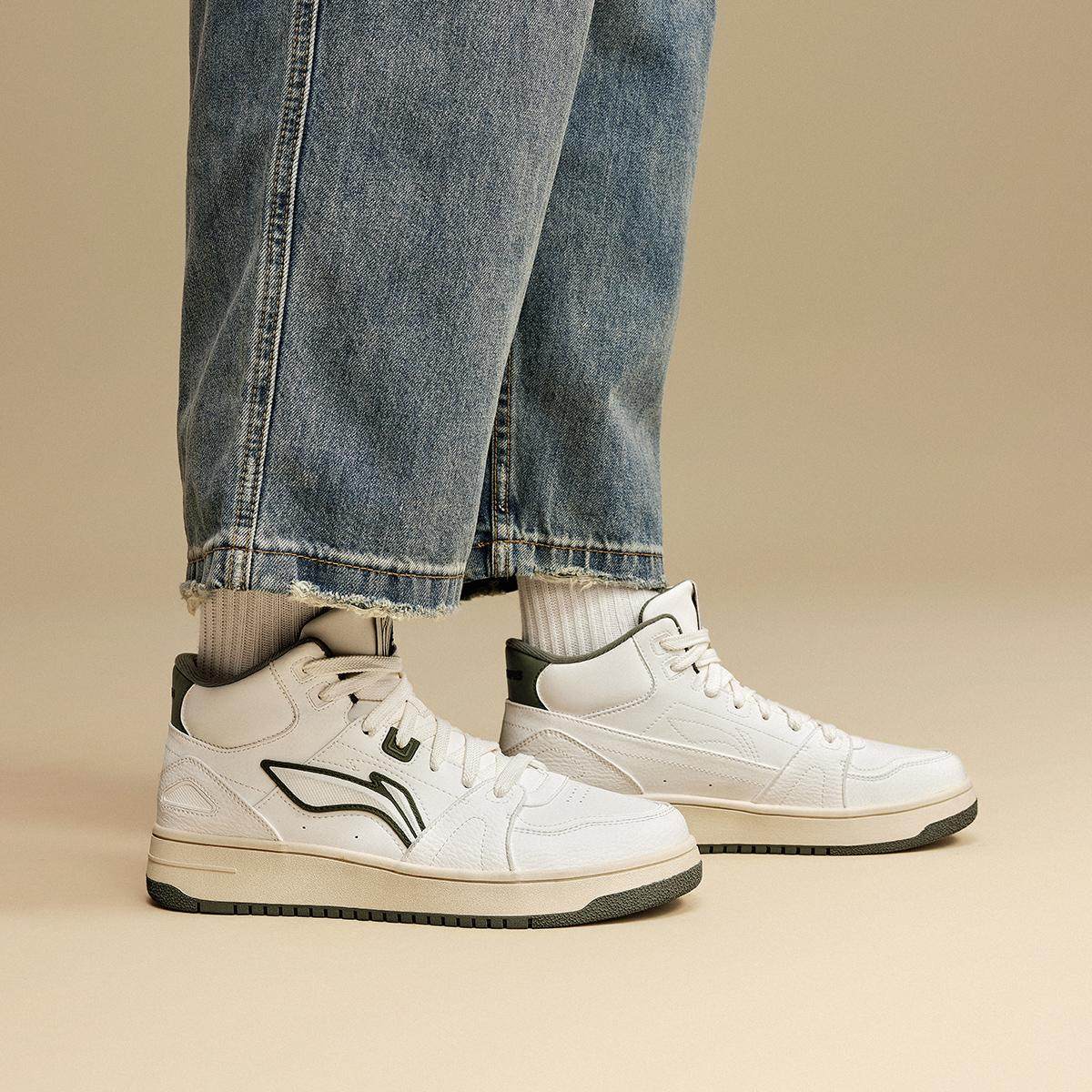 李宁正品2025新款天迹HI男子减震中帮经典复古耐磨休闲鞋AGCV339,运动鞋new,运动休闲鞋,淘宝优惠券,粉丝福利购,淘宝优惠卷