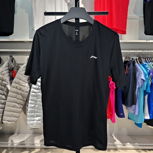 Lining/李宁正品男子休闲宽松速干凉爽透气运动短袖T恤YTST073