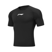 健身系列男子运动透气圆领紧身短袖 Lining 李宁正品 T恤AUDT045