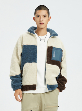 李宁风衣男子冬季新款反伍篮球宽松针织休闲运动外套AFDR703