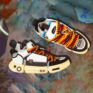 李宁休闲鞋男鞋悟道2ACE Remake韦德面包鞋一体织联名鞋AGWR019