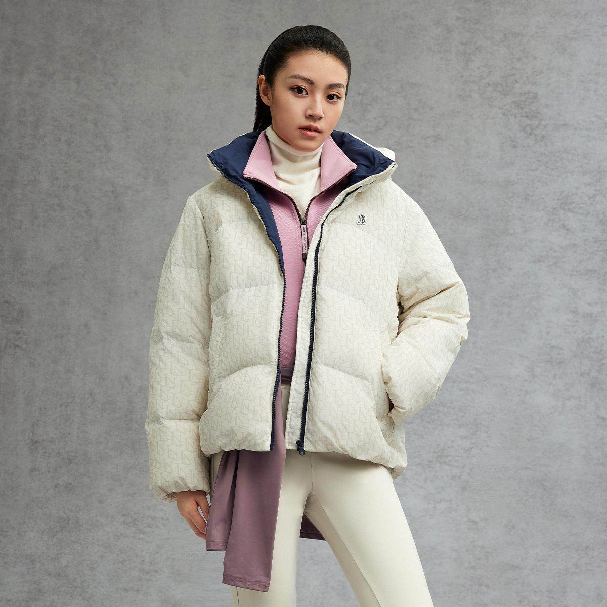 李宁正品2025冬季新款女子防泼水鸭绒保暖短款连帽羽绒服AYMV392,运动服/休闲服装,运动羽绒服,淘宝优惠券,粉丝福利购,淘宝优惠卷