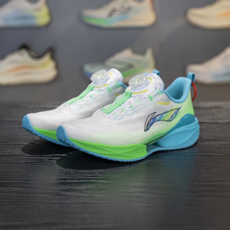 李宁正品超轻22男女大童防滑减震耐磨透气低帮跑步鞋YKFV042-41