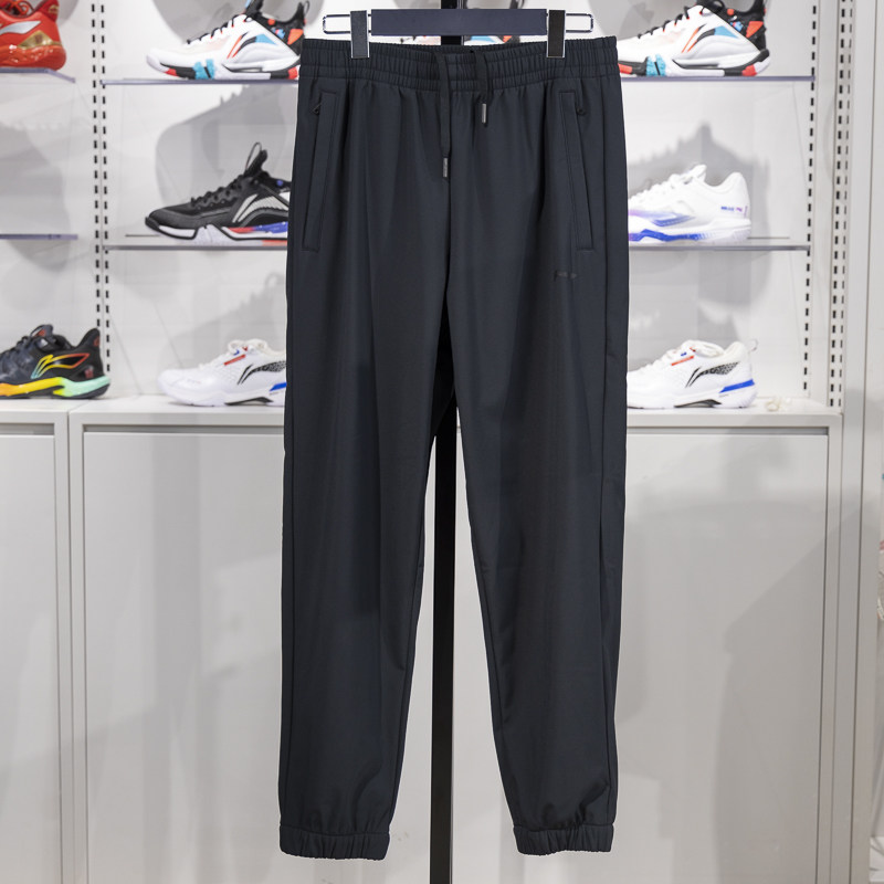 李宁正品健身系列男子加绒保暖梭织耐磨运动束脚长裤AYKU673-1,运动服/休闲服装,运动长裤,淘宝优惠券,粉丝福利购,淘宝优惠卷