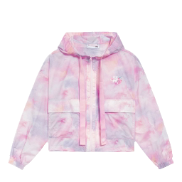 李宁正品春季新款女子宽松百搭休闲连帽宽松运动风衣外套AFDS946