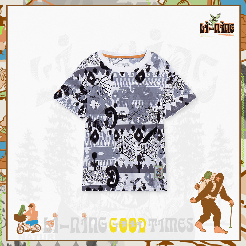 Lining/李宁正品男大童运动潮流系列舒适耐洗宽松短袖T恤YHST109,童装/婴儿装/亲子装,T恤,淘宝优惠券,粉丝福利购,淘宝优惠卷