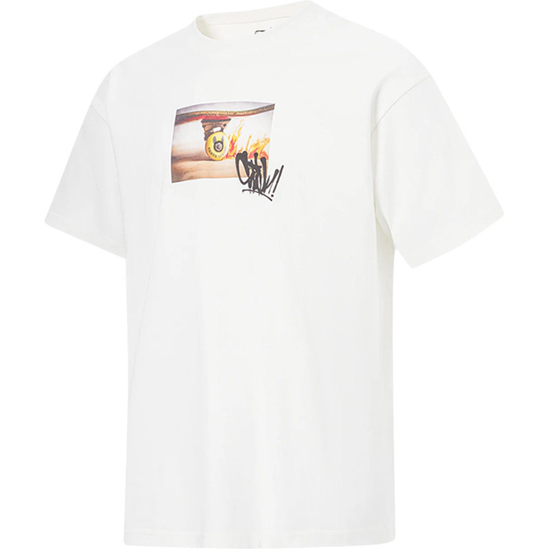 Lining/李宁正品OG_SLICK联名款男女同款宽松圆领短袖T恤AHST675,运动服/休闲服装,运动T恤,淘宝优惠券,粉丝福利购,淘宝优惠卷