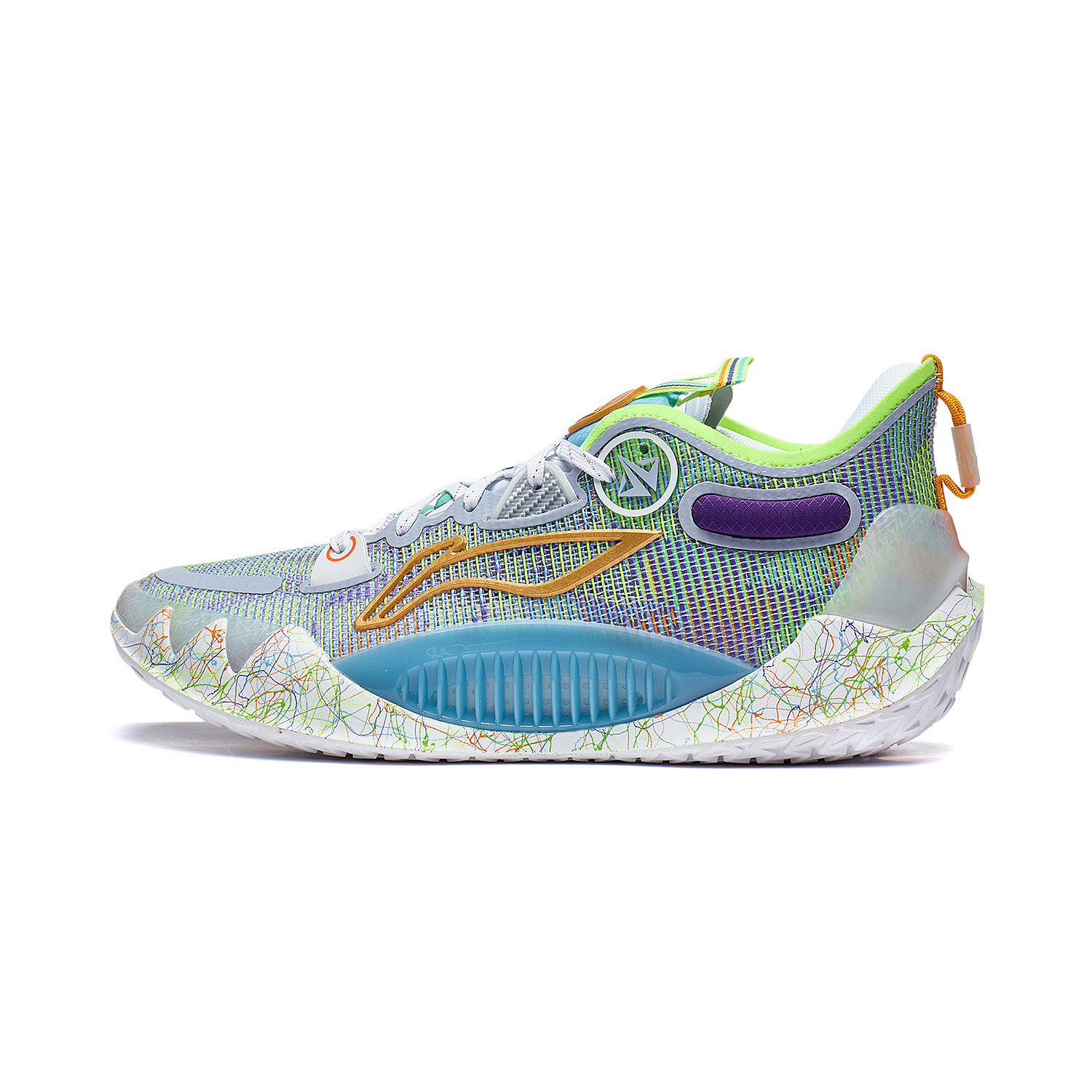 Lining/李宁正品春季新款男子缓震透气耐磨专业比赛篮球鞋ABAS051