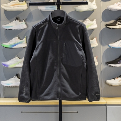 李宁正品2025冬季新款男子户外运动耐穿摇粒绒保暖外套AWDV825-2