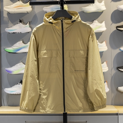 李宁正品运动生活系列男子轻质舒适耐磨宽松防晒外套AFDU699-3