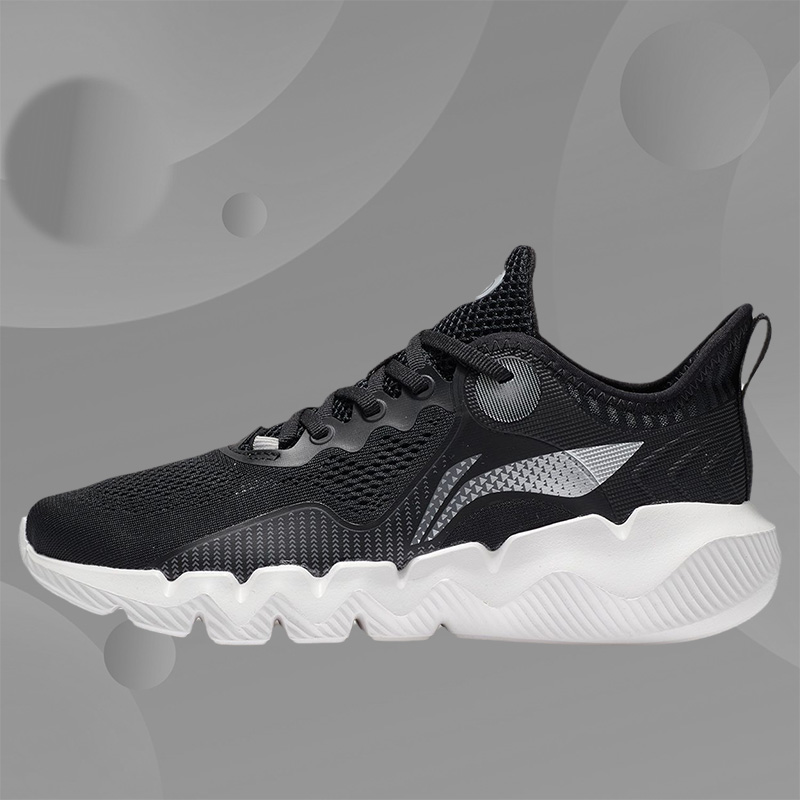 正品李宁女鞋22夏季款轻柔网面运动鞋透气舒适休闲鞋 AGLS024