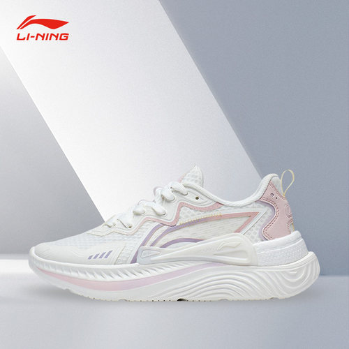 Lining/李宁正品青游女子透气轻量高回弹潮流运动休闲鞋AGLT058