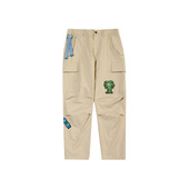 卡通刺绣直筒休闲运动长裤 Lining 男子新款 秋季 AKXR479 李宁正品