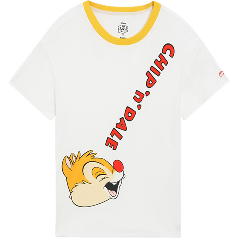 Lining/李宁正品X奇奇蒂蒂系列女小童宽松短袖T恤YHSS284