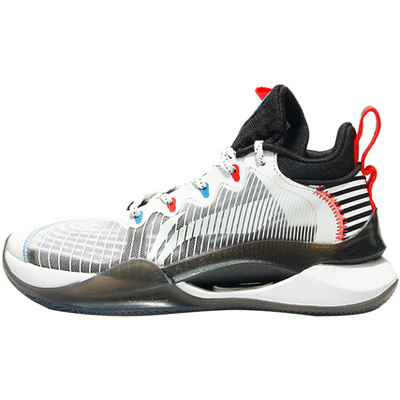 李宁正品夏新款童装儿童单网减震运动鞋中大童透气篮球鞋 YKBR038