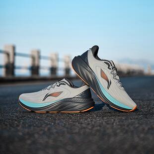 李宁正品新款悠然v2男子舒适缓震日常通勤耐磨休闲慢跑鞋ARSV097