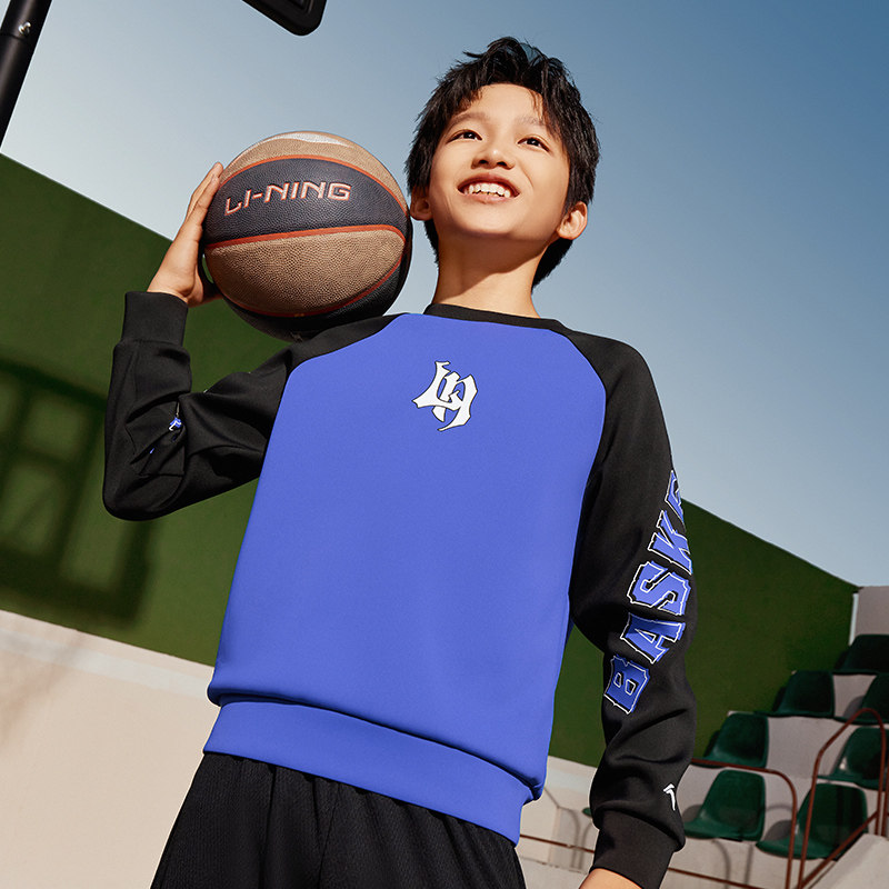 李宁正品新款男小大童篮球系列简约吸汗排湿舒适套头卫衣YWDU381,童装/婴儿装/亲子装,卫衣/绒衫,淘宝优惠券,粉丝福利购,淘宝优惠卷