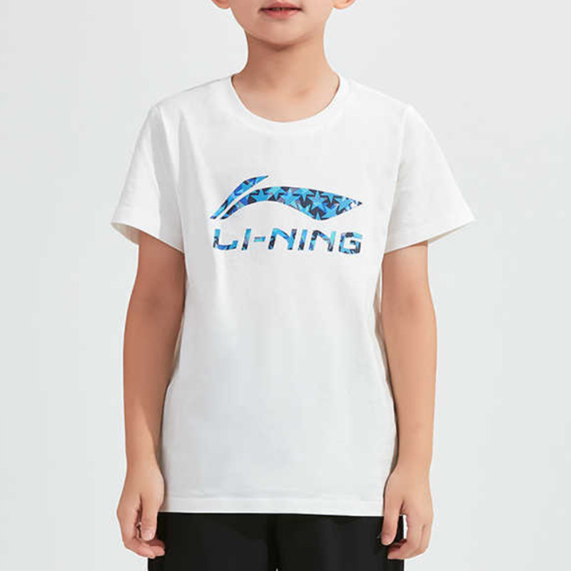 李宁正品新款儿童休闲运动柔软经典圆领套头舒适短袖T恤YHSU217-1,童装/婴儿装/亲子装,T恤,淘宝优惠券,粉丝福利购,淘宝优惠卷