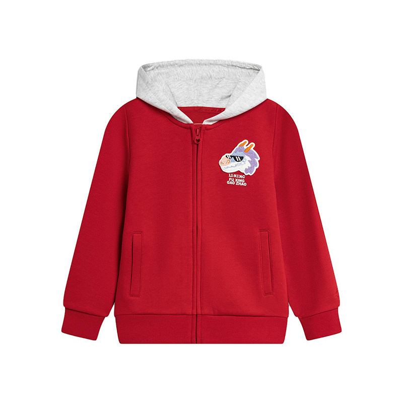 李宁正品运动生活系列男小童时尚绣花休闲针织连帽外套YWDU093-1,童装/婴儿装/亲子装,普通外套,淘宝优惠券,粉丝福利购,淘宝优惠卷