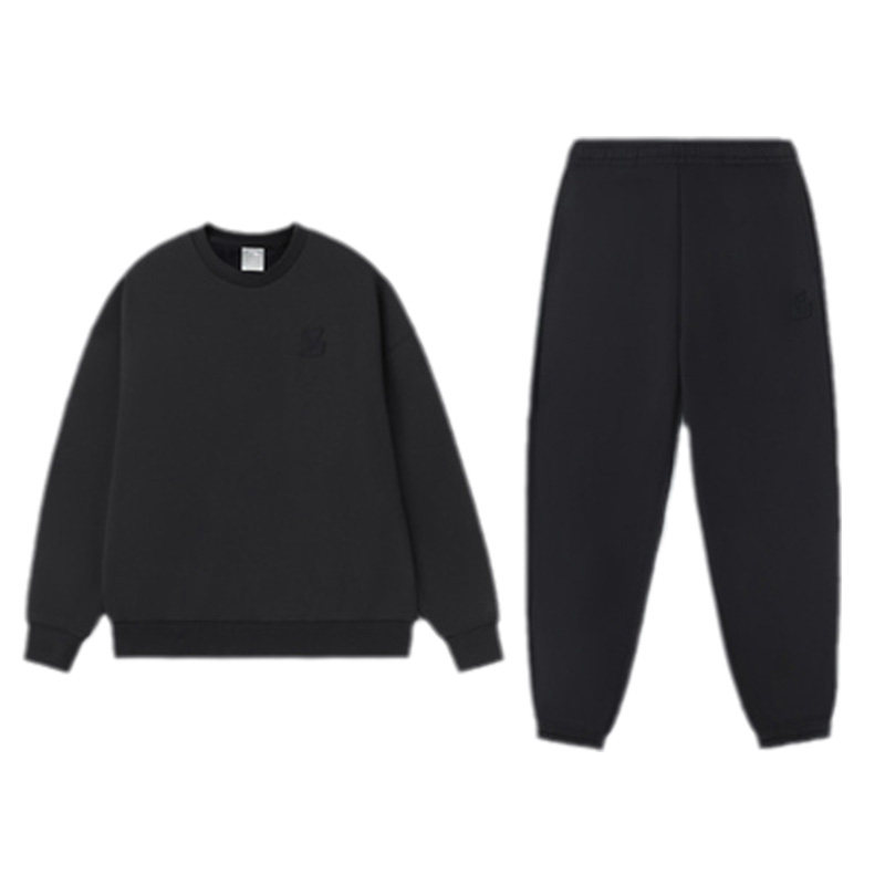 李宁男女同款运动套装秋新款长袖卫衣束脚卫裤情侣装AWER020