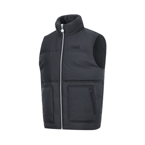 Lining/李宁正品冬季男子火锅羽绒系列纯色立领保暖马甲AMRT013