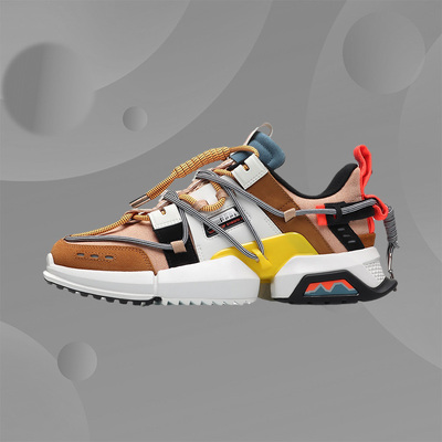 李宁正品男子时尚保暖经典休闲鞋防滑减震耐磨百搭运动鞋AGLP075