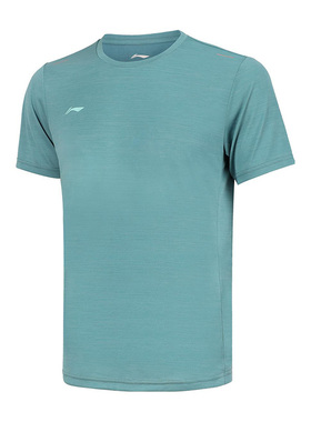 李宁正品新款夏季男子时尚潮流透气圆领运动休闲短袖T恤ATSS599