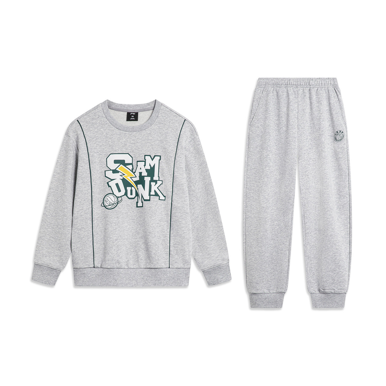 Lining/李宁正品秋季儿童篮球生活系列束脚套头卫衣套装YWET01,童装/婴儿装/亲子装,套装,淘宝优惠券,粉丝福利购,淘宝优惠卷