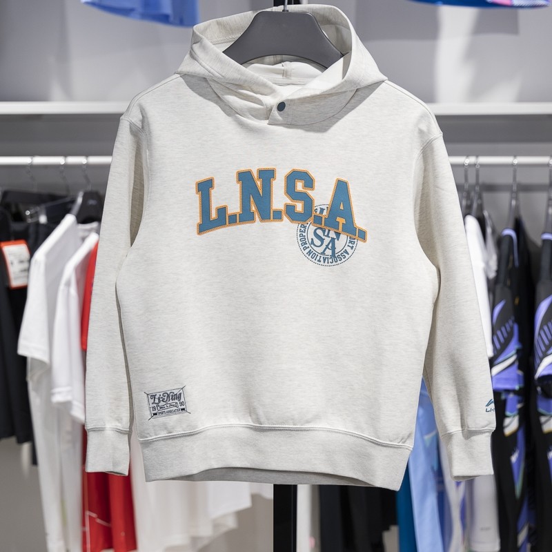 李宁正品运动生活系列男大童吸汗舒适字母印花连帽卫衣YWDU131-2,童装/婴儿装/亲子装,卫衣/绒衫,淘宝优惠券,粉丝福利购,淘宝优惠卷