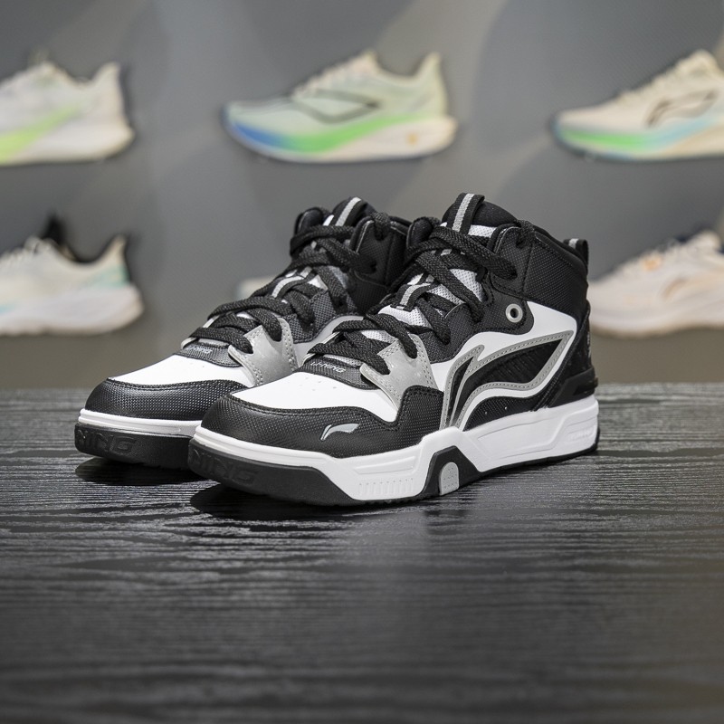 李宁正品2025新款男女大童经典高帮耐磨防滑休闲板鞋YKCV174-13,童鞋/婴儿鞋/亲子鞋,运动鞋,淘宝优惠券,粉丝福利购,淘宝优惠卷