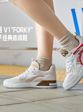 李宁正品新款玩具总动员FORKY惟吾系列女子休闲运动鞋AGCS144