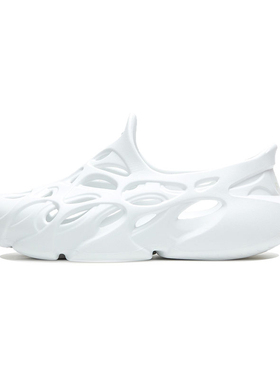 李宁洞洞鞋21夏季新款BADFIVE系列透气防滑运动休闲拖鞋ABTR003