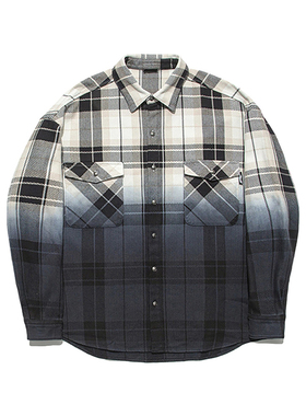 Lining/李宁正品x PLEASURES联名男子宽松休闲长袖衬衫ASHT523