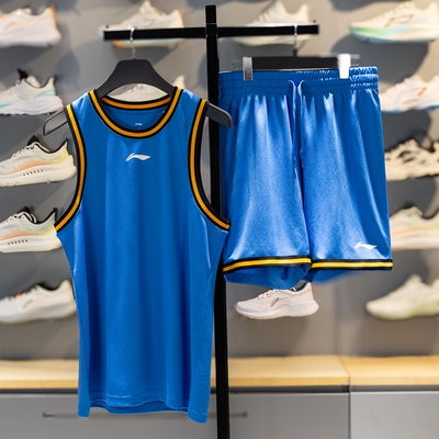 李宁正品男子户外休闲套装