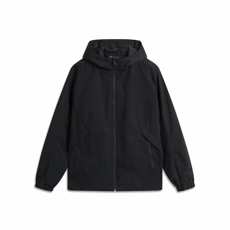 李宁男子时尚训练连帽就爱看外套